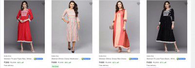 Indo Era Womens Dresses Upto 87% Off