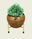Indoor Metal Planter Pot with Stand for Balcony Office Living Room Lobby Home Decor Rust Free (Plant not inclued)...