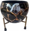 Indoor Plants Pots with Stand -Decorative Pots for Indoor Plants Rust Free Metal Plant Pots for Living Room, Balcony and Garden Decor (Plants not Included)...