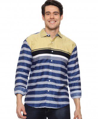 IndoPrimo Mens Regular Fit Cotton Casual Shirt