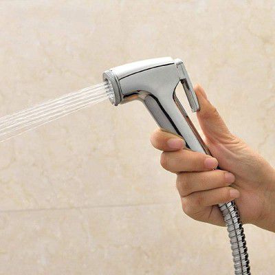 INDOROX Make in India Toilet Jet Spray Health Faucet (Faucets (Silver): Head only)
