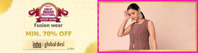 Indya, Global Desi & More on minimum 70% Off