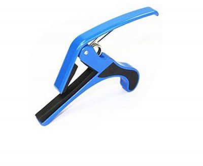 INEFABLE Guitar Metal Capo One Handed Quick Change For Ukulele, Electric & Acoustic Guitars (Blue - Pack Of 1)