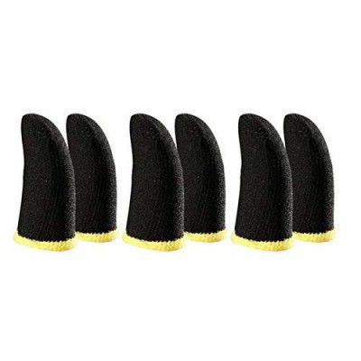 Inefable® Pubg Anti-Slip Thumb Sleeve Gaming Gloves Multi Colour (3 Pair)