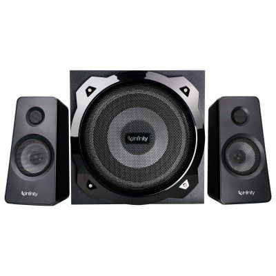 Infinity Hardrock 210 by Harman (JBL, HK, Infinity), 100W Output, 2.1 Channel Multimedia Speaker