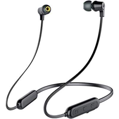 Infinity(JBL) Glide N100 Wireless Neckband with Deep Bass Dual EQ Bluetooth 5.0 & Sweatproof (Charcoal Black)