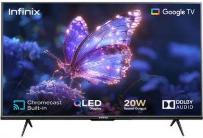 Infinix 32GH3Q (32 inch) QLED HD Ready Smart Google TV 2025 Edition with Bezel-less Design (32GH3Q)