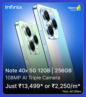 Infinix  Note 40X 5G Price drops to ₹13499 during Big Billion Days