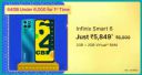 Infinix Smart 6 (64 GB) @ ₹5,849 on Flipkart Big Billion Days Sale...