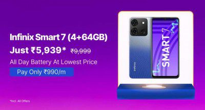Infinix Smart 7 @ ₹5,939 on Flipkart's Big Billion Days Sale