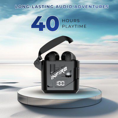 iNFiRe Firebud 64 Wireless Earbuds with 40H Playtime (Midnight Black)
