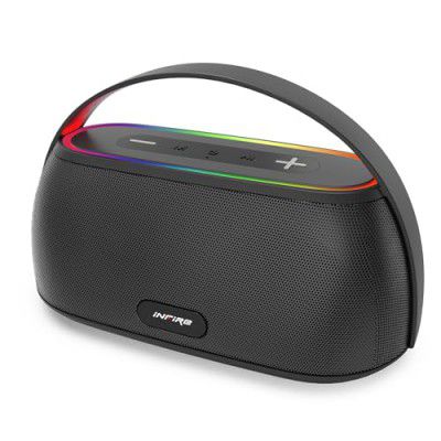 iNFiRe FireBeatz 14W Bluetooth Party Speaker, Powerful Sound with Multicolour RGB LED Lights Upto 8 Hours Playback Time 