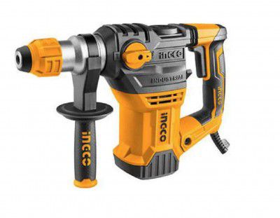 Ingco PATENTED 1200W POWER ELECTRIC SDS MAX CHUCK SYSTEM ROTARY HAMMER WITH 2 PCS OF DRILLS AND 2 PCS OF CHISELS