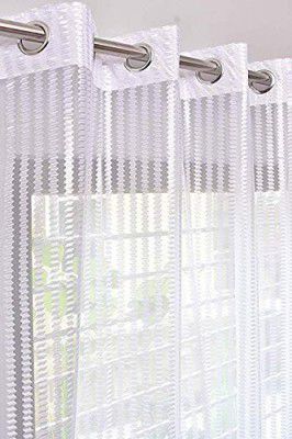 INIRA TRENDZ Polyester Elyete Curtain (White)