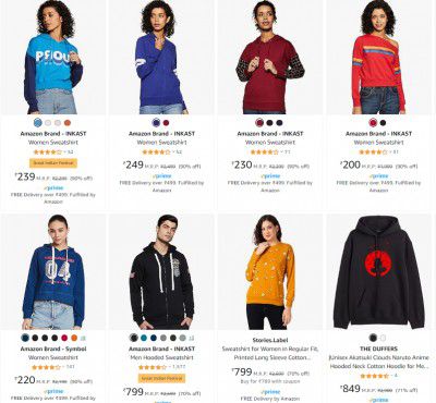 INKAST Women Sweatshirt Starts ₹239