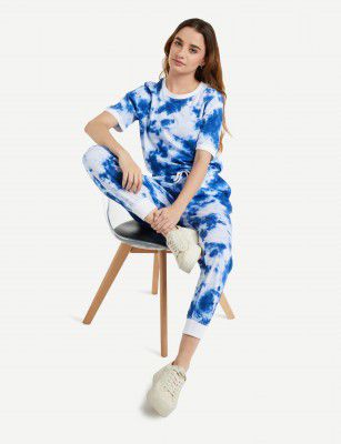 INKAST Women Women's Cotton Tie-Dye Regular Fit Co-ord Set