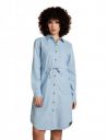 INKAST Women's Denim One Piece Knee-Length Shirt Dress (with Self Fabric Belt)...