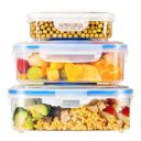 Inkbird INKBIRDPLUS Vacuum Seal Food Storage Container Set Airtight Food Storage Containers With Lids Stack Design Freezer Fridge Microwave Safe 3 Pcs Blue Perfect For Vacuum Sealer Machines...
