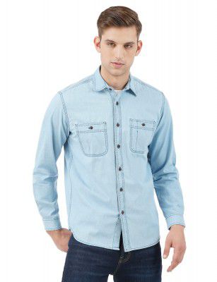INKD Men's Lightweight Denim Shirt