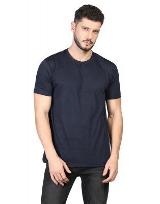 INKKR Men's Solid Round Neck T-Shirt