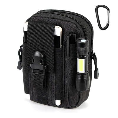 INKMILAN Canvas Multipurpose Unisex Compact & Portable Travel Pouch/Fanny Pack with Waist Belt