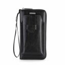 INKMILAN Vintage Style Clip Leather Wallet - Compact and Stylish Retro Wallet for Men and Women with Mobile Pocket (Black)...