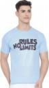 InkTees  Men Printed Round Neck Polyester Light Blue T-Shirt...