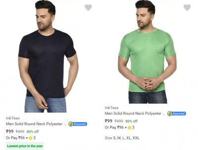 inktees mens tshirt Starting @ ₹99\-