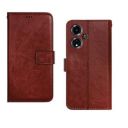 Inktree Oppo A59 5G Flip Cover | Premium Leather Finish Flip Cover | with Card Pockets | Wallet Stand |Complete Protection Flip Cover for Oppo A59 5G - Brown...