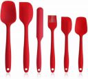 INKULTURE Silicone Spatula Sets of 6 Pcs...