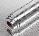 Inllex Aluminum Foil Self Adhesive DIY Kitchen Anti Oil Contact Paper Peel Stick Wall Stickers Waterproof Wallpaper Decal Stove Cabinets Counter Tops Sticker Drawer Shelve Liner Silver...