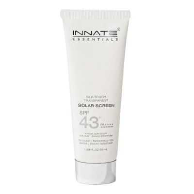 INNATE YOU ARE BEAUTIFUL Silk-Touch Transparent Solar Sunscreen SPF 43+ PA++++ for Unisex - 50ml|Broad Spectrum UVA/UVB Protection,Non-Comedogenic,Hypoallergenic|Sweat&Water Resistant Sunscreen Gel