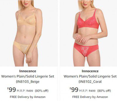 Innocence Women's Lingerie Set @ ₹99