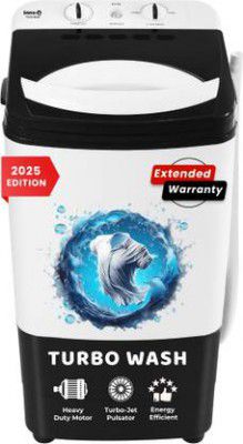 InnoQ 8.5 kg | Turbo Wash | Magic Filter | Lint Filter |Bubble Booster | 2025 Edition Washer only Black  (85-WASH-WB)