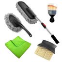 Innovista Microfiber Car Cleaning Kit with Duster, Car Cleaning Brush Exteriror and Interiror Car Cleaning Cloth for Cars Ac Vent, Motorbike, SUVs Car Cleaning...