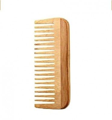 INSIME Organic Wide tooth Neem wooden comb for women hair growth | Neem wood kangi hair comb for women & men | Handmade Wooden hair bamboo comb - Premium Kachi neem comb for hair growth
