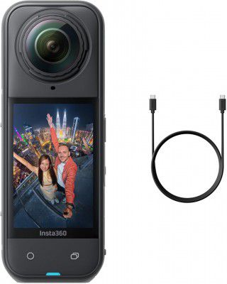 Insta360 X5 Sports and Action Camera (Black, 72 MP)