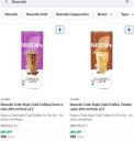 Instamart : Nescafe Cafe Style Cold Coffee, Classic Latte 200 ml Pack of 3 at Rs.85...