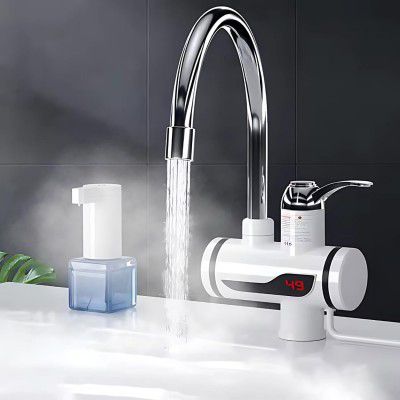 Instant Electric (3000W) Water Heater Faucet Tap Home-Kitchen Instantaneous Water Heater Tank Less for Tap, LED Electric Head Water Heaters for Home Kitchen