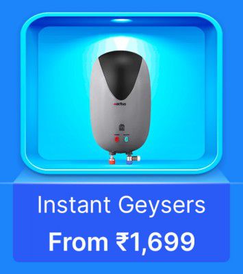 Instant Geysers from Rs.1699 in Flipkart Big Billion Days Sale 