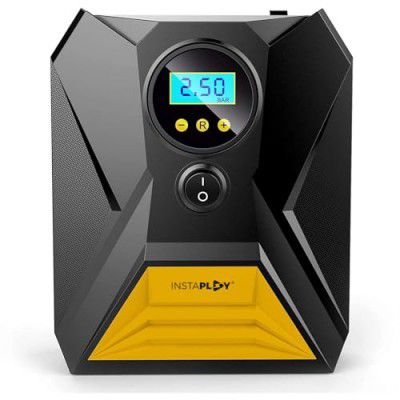 INSTAPLAY Insta AIR Digital Tyre Inflator for Car - 150 psi, 12V DC Portable Air Pump/Compressor Digital Tyre Pressure Gauge