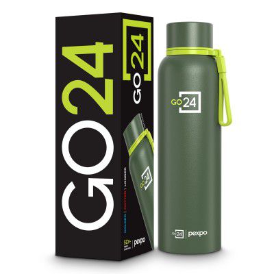 Insulated Water Bottle 1 LTR, Stainless Steel Leak Proof Flask, 24 Hours Hot & Cold