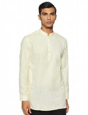Integriti Men's Cotton Kurta (CSL-SK-3118_Lt Yellow_Small)