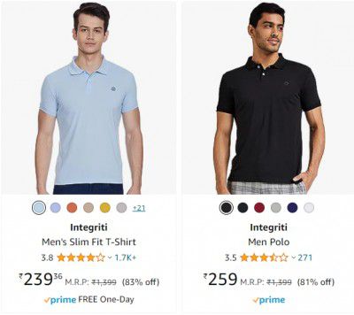 Integriti polo T-Shirt up to 83% Off
