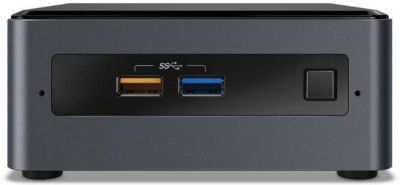 Intel BOXNUC7CJYSAMN - Windows 11, Intel, Celeron J4005, 4 GB DDR4, 64 GB eMMC Mini PC  (Black, Grey)