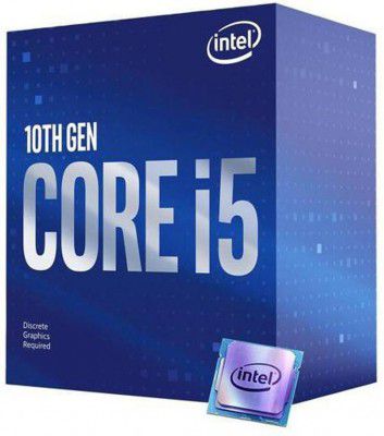 Intel Core i5-10400F 2.9 GHz Upto 4.3 GHz LGA 1200 Socket 6 Cores 12 Threads 12 MB Smart Cache Desktop Processor  (Silver)