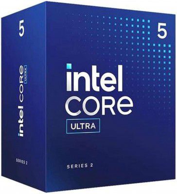 Intel CPU/BX80768225/ULTRA5-225 6.4 GHz Upto 4.9 GHz LGA1851 Socket | Cache Desktop Processor (Blue)