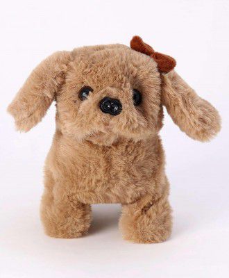 Interactive Walking Barking Puppy Toy in Brown – Pack of 1