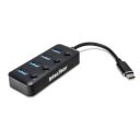Interface® Type-C to 4 x USB 3.0 Hub with Switch (IFCPL202)...