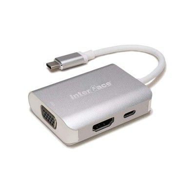 Interface® Type C to HDMI + VGA + PD Multi Port Hub (IFCPL208)